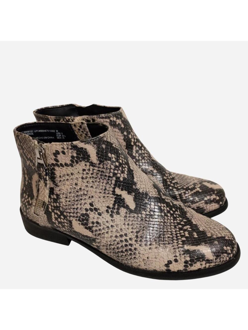 Y2K Western Snakeskin Ankle Boots | Time and Tru 8W